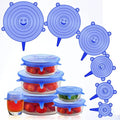 ZaalMaal Silicone Suction Lid Set, 6-Piece Universal Covers