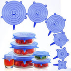 ZaalMaal Silicone Suction Lid Set, 6-Piece Universal Covers