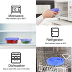 ZaalMaal Silicone Suction Lid Set, 6-Piece Universal Covers
