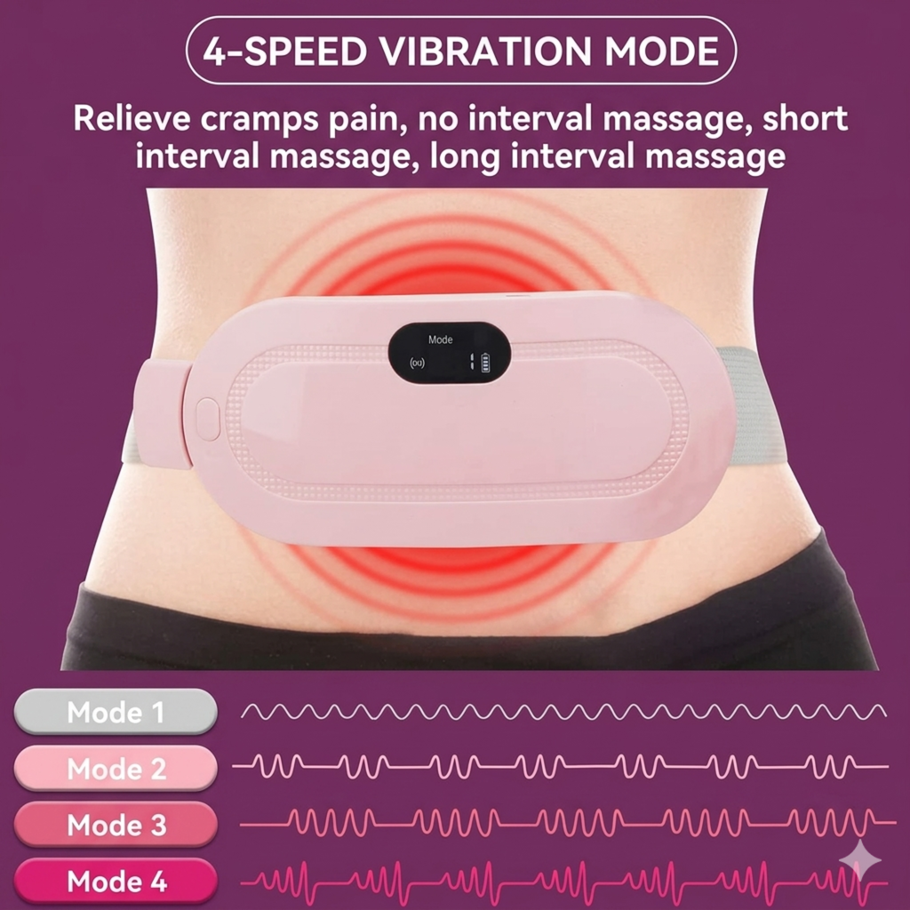 Menstrual Heating Belt for Period Pain Relief – Massage Therapy