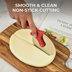 ZaalMaal Stainless Steel Pizza Cutter Wheel, Ergonomic Handle