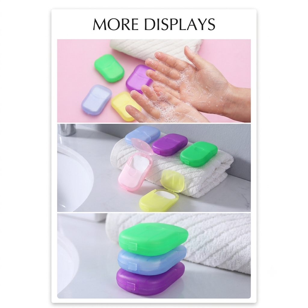 ZaalMaal Portable Paper Soap Sheets, Travel-Friendly Hand Wash