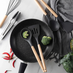 ZaalMaal 12-Piece Silicone Kitchen Utensil Set, Heat Resistant