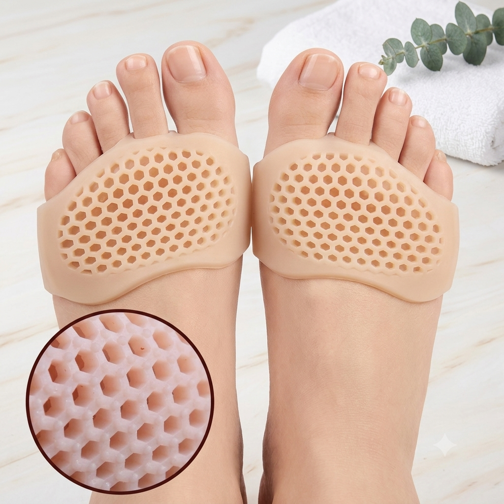 ZaalMaal Silicone Metatarsal Pads, Ball of Foot Cushions