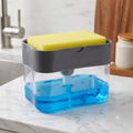 ZaalMaal 2-in-1 Soap Dispenser with Sponge Holder, Silicone