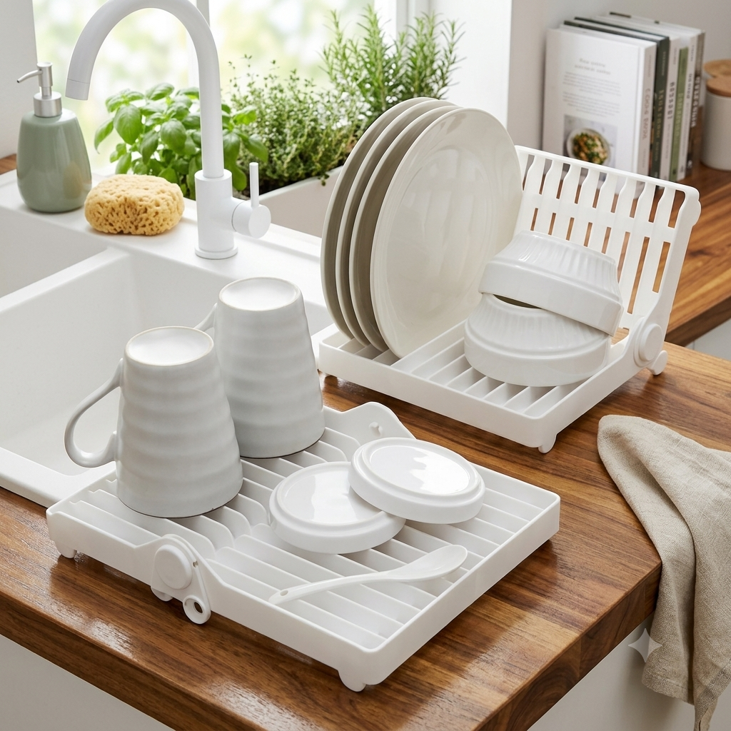 ZaalMaal Foldable Dish Drying Rack & Plate Organizer