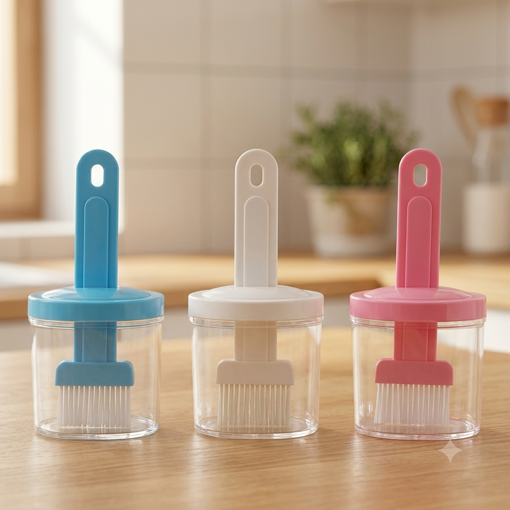ZaalMaal Oil Dispenser Bottle with Silicone BBQ Brush