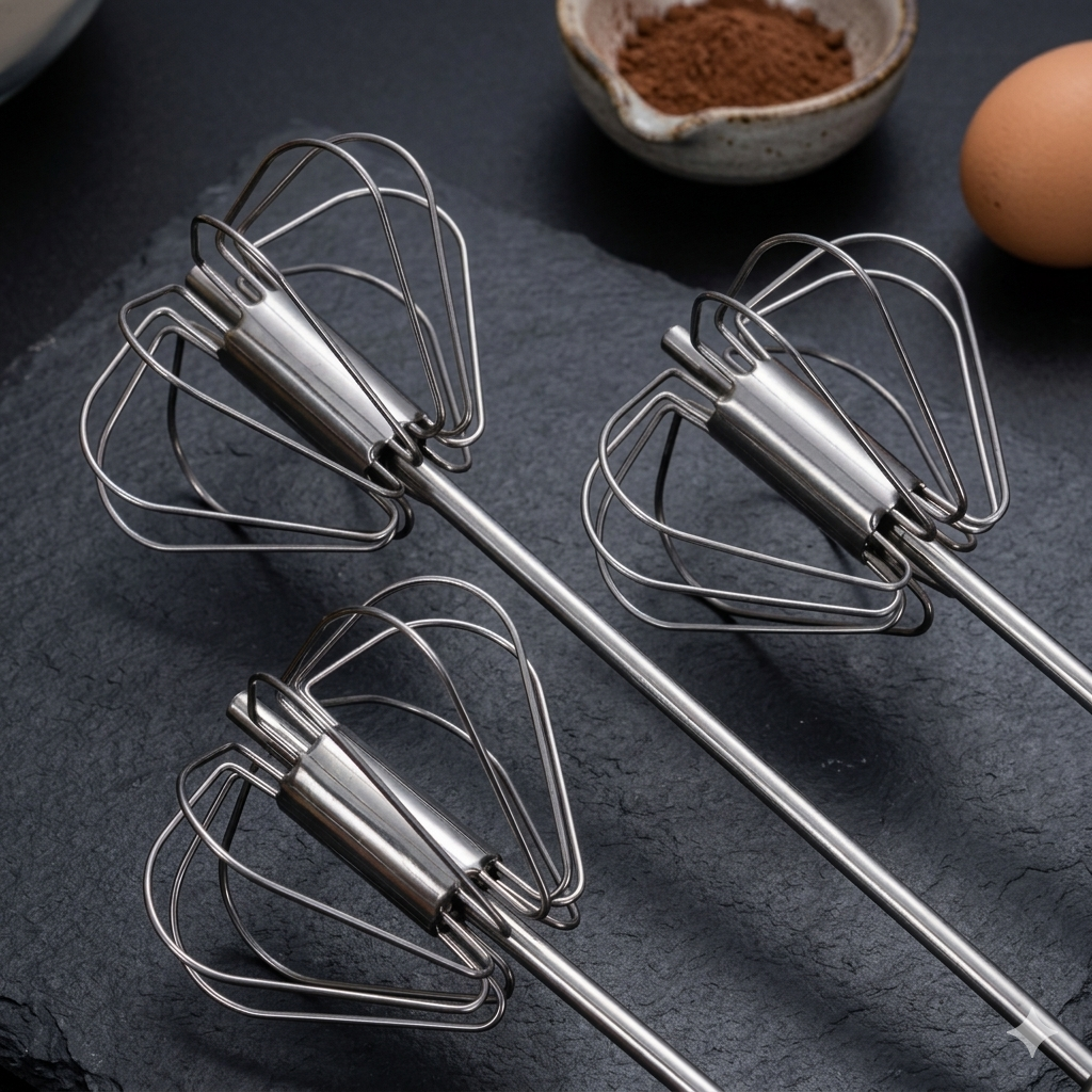 ZaalMaal Semi-Automatic Hand Push Egg Beater for Baking