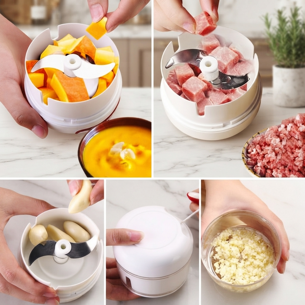 ZaalMaal Manual Food Chopper, Vegetable & Meat Grinder