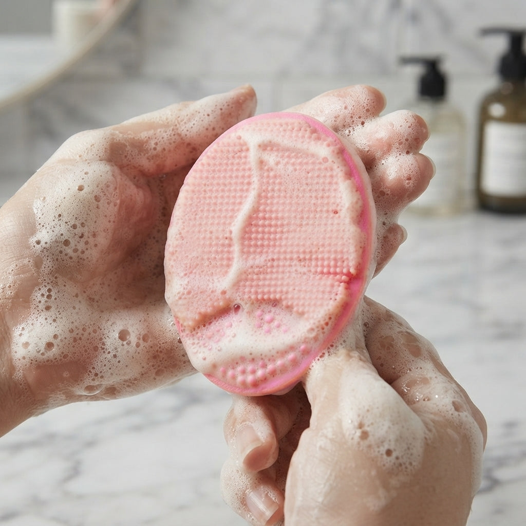 ZaalMaal Silicone Facial Cleansing Brush, Deep Exfoliation