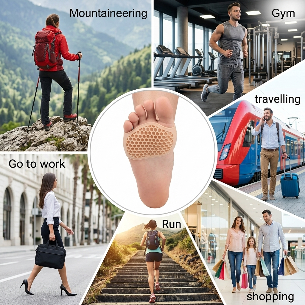 ZaalMaal Silicone Metatarsal Pads, Ball of Foot Cushions