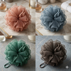 ZaalMaal Mesh Bath Loofah Sponge, Exfoliating Body Scrubber
