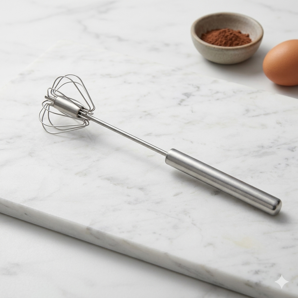 ZaalMaal Semi-Automatic Hand Push Egg Beater for Baking