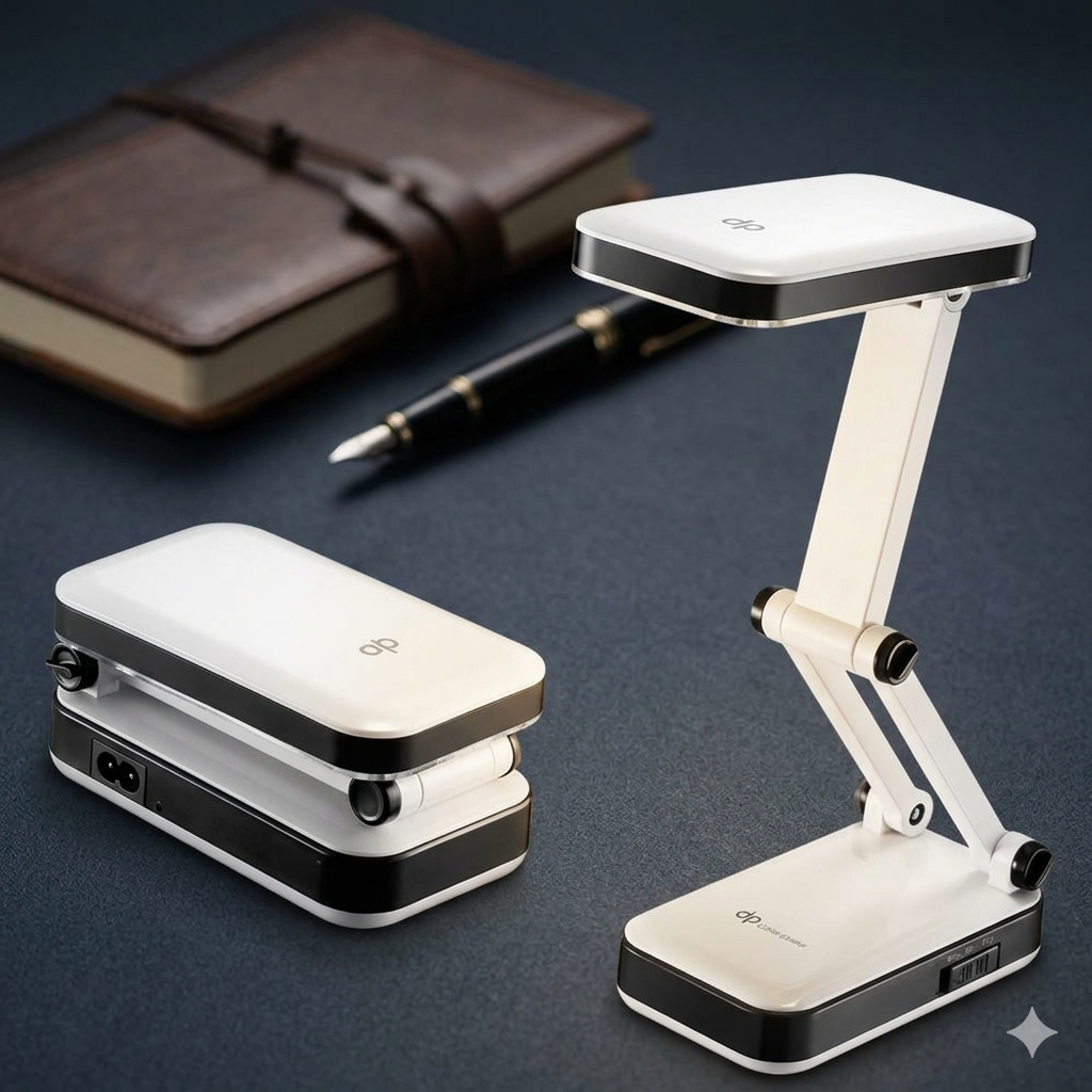 ZaalMaal Rechargeable Foldable LED Desk Lamp for Reading