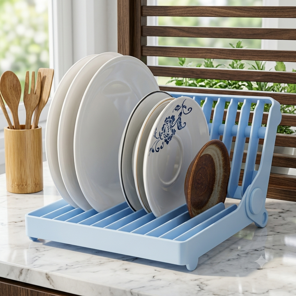 ZaalMaal Foldable Dish Drying Rack & Plate Organizer