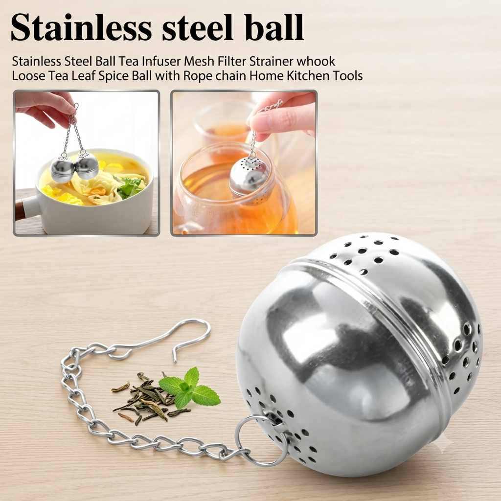 ZaalMaal Stainless Steel Tea Infuser Ball for Loose Leaf Tea