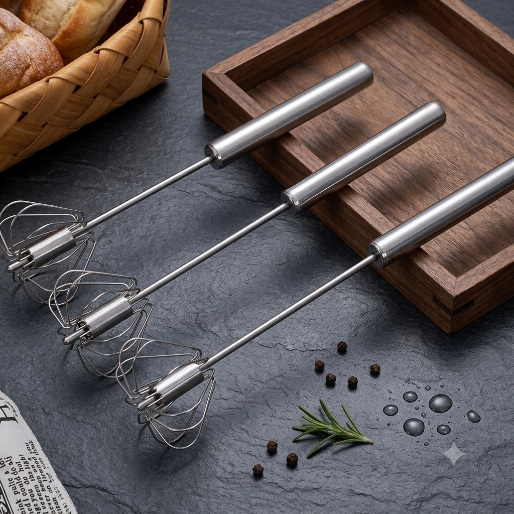 ZaalMaal Semi-Automatic Hand Push Egg Beater for Baking