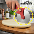 ZaalMaal Stainless Steel Pizza Cutter Wheel, Ergonomic Handle