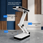 ZaalMaal Rechargeable Foldable LED Desk Lamp for Reading