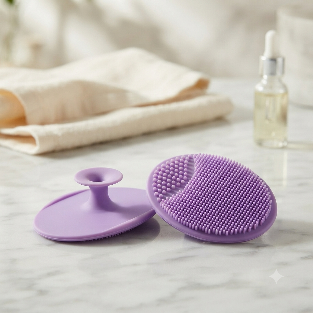 ZaalMaal Silicone Facial Cleansing Brush, Deep Exfoliation