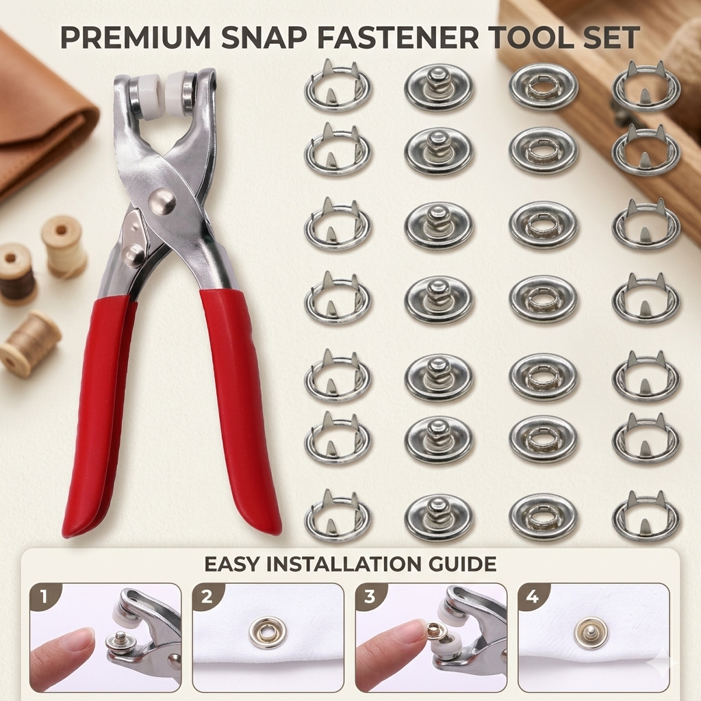 ZaalMaal Snap Button Pliers Kit, Sewing & Clothing Repair