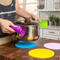 ZaalMaal Silicone Pot Handle Covers & Trivet Set, Heat Safe