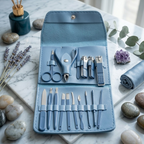 ZaalMaal 16-in-1 Manicure Pedicure Set with Leather Case