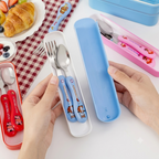 ZaalMaal Kids Stainless Steel Spoon & Fork Set with Case