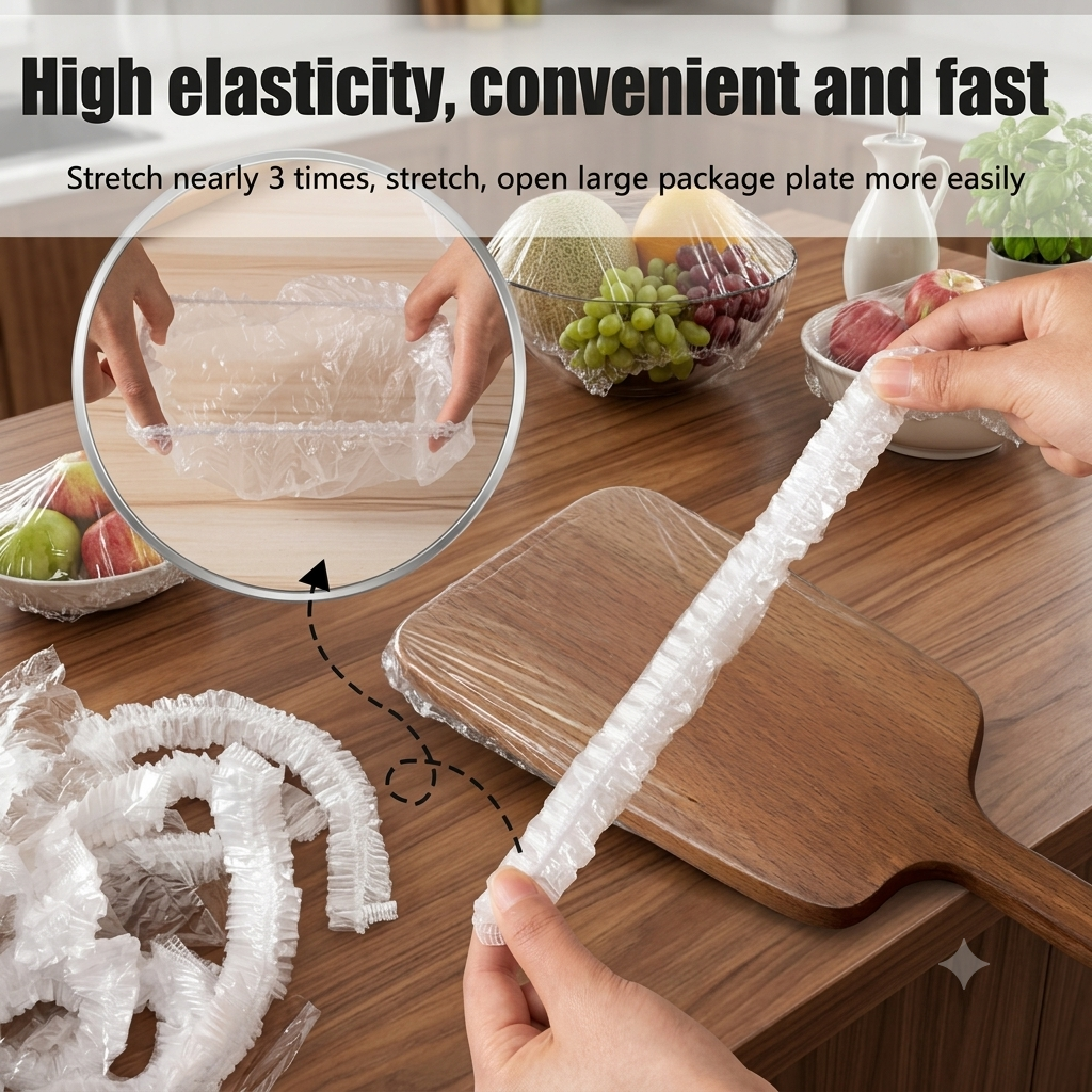 ZaalMaal 100-Piece Disposable Elastic Bowl & Plate Covers
