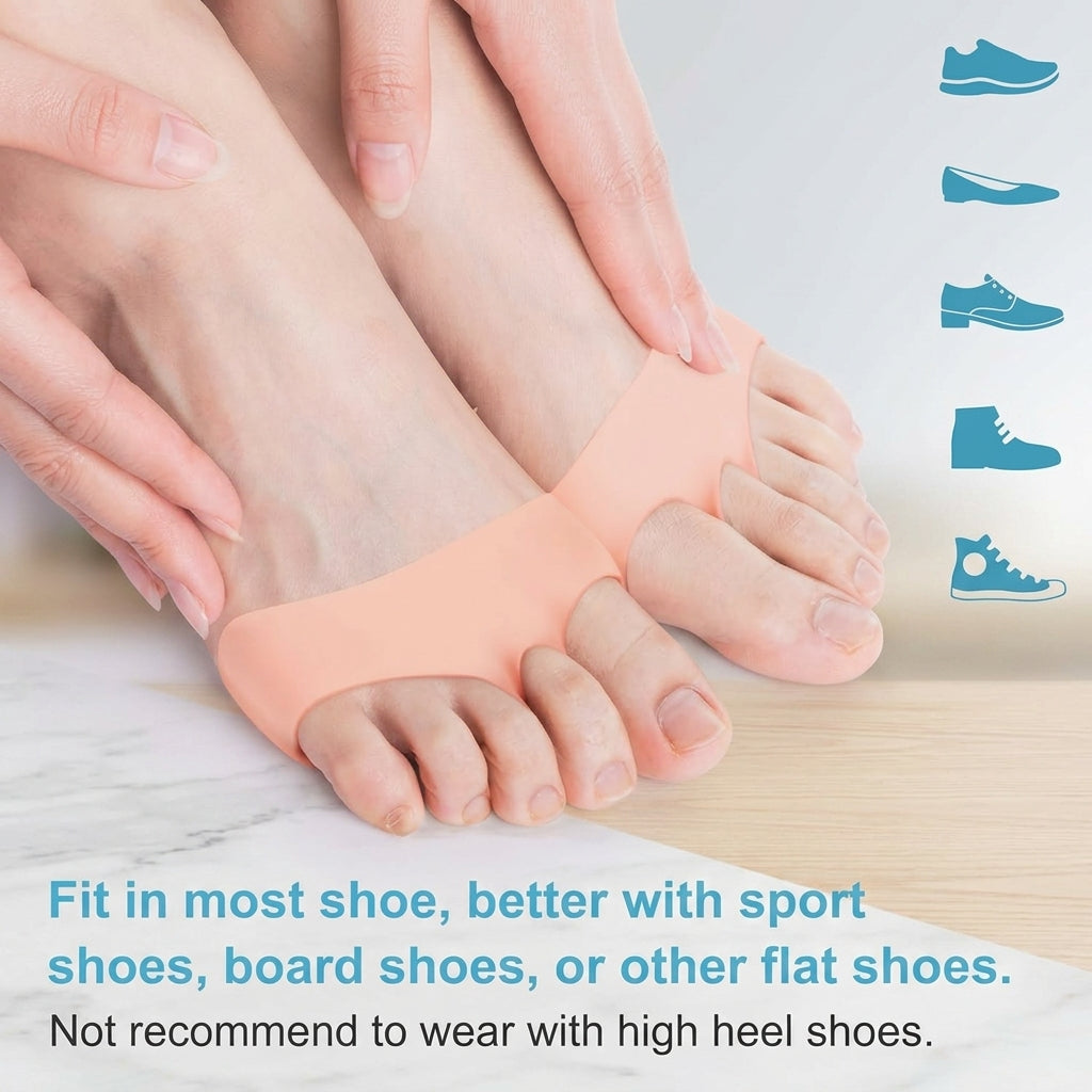 ZaalMaal Silicone Metatarsal Pads, Ball of Foot Cushions