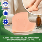 ZaalMaal Silicone Heel Protectors for Cracked Heel Relief