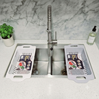ZaalMaal Expandable Over Sink Dish Drying Rack & Colander