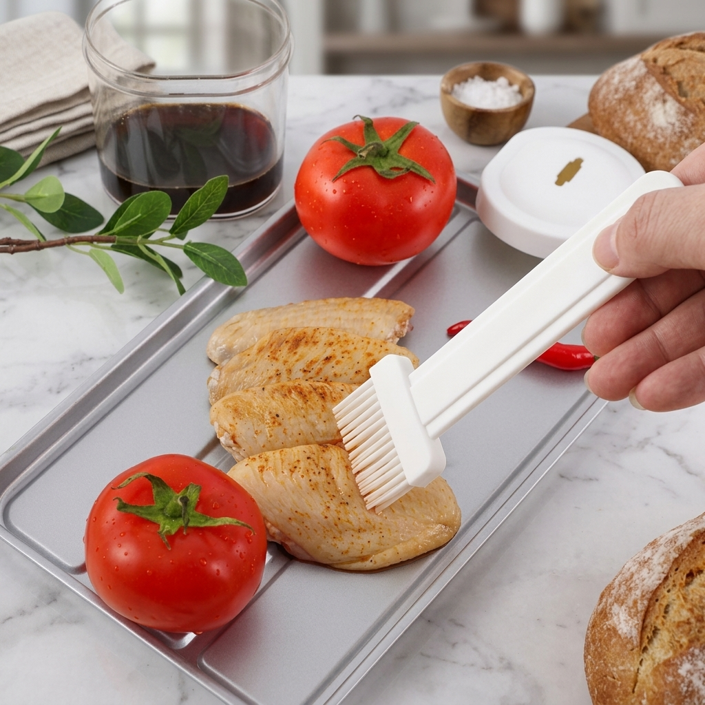 ZaalMaal Oil Dispenser Bottle with Silicone BBQ Brush