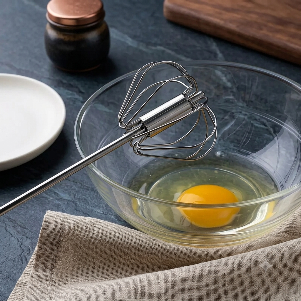 ZaalMaal Semi-Automatic Hand Push Egg Beater for Baking