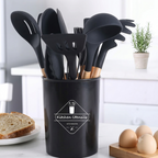 ZaalMaal 12-Piece Silicone Kitchen Utensil Set, Heat Resistant