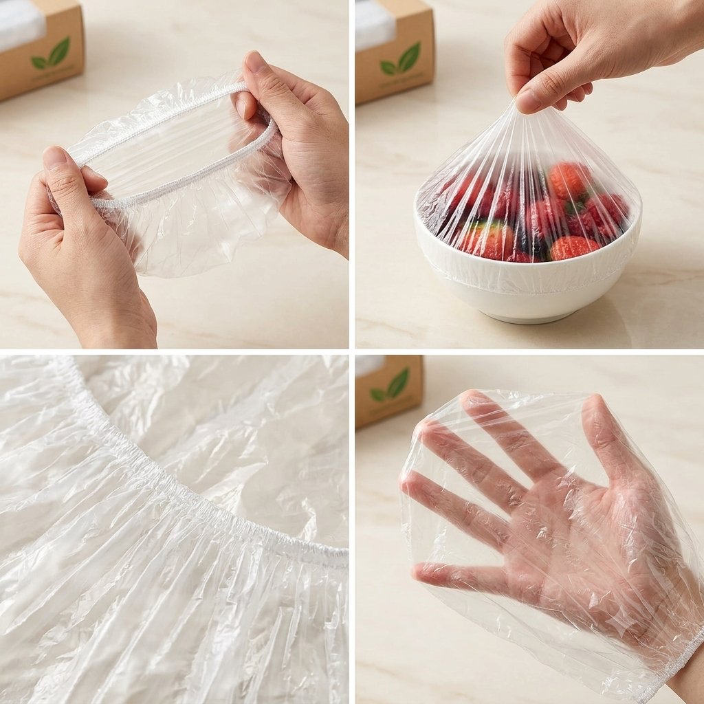 ZaalMaal 100-Piece Disposable Elastic Bowl & Plate Covers