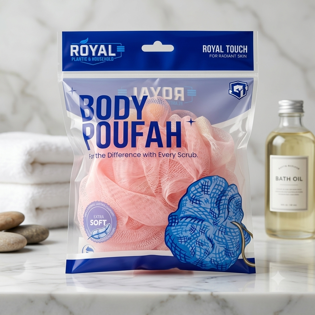 ZaalMaal Mesh Bath Loofah Sponge, Exfoliating Body Scrubber
