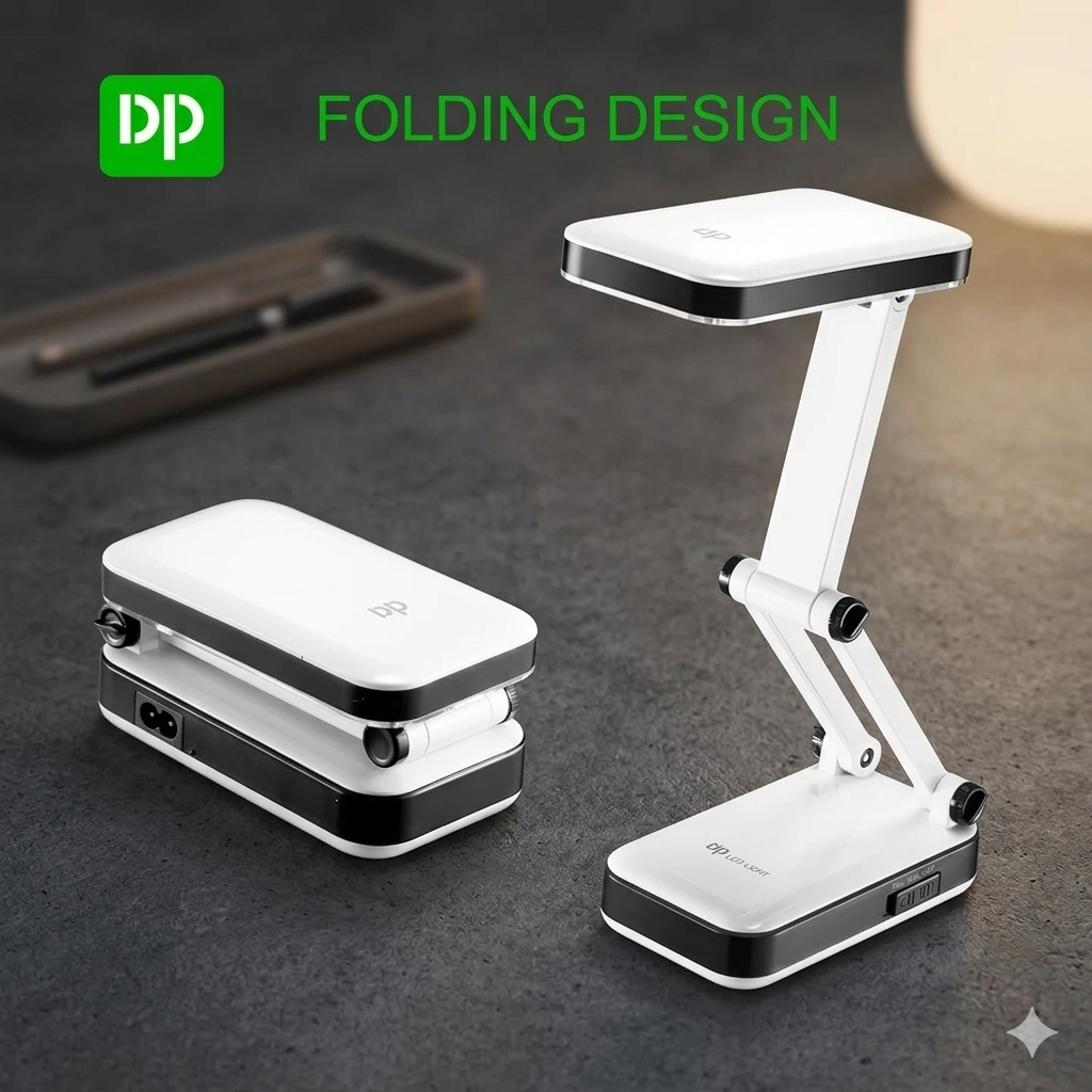 ZaalMaal Rechargeable Foldable LED Desk Lamp for Reading