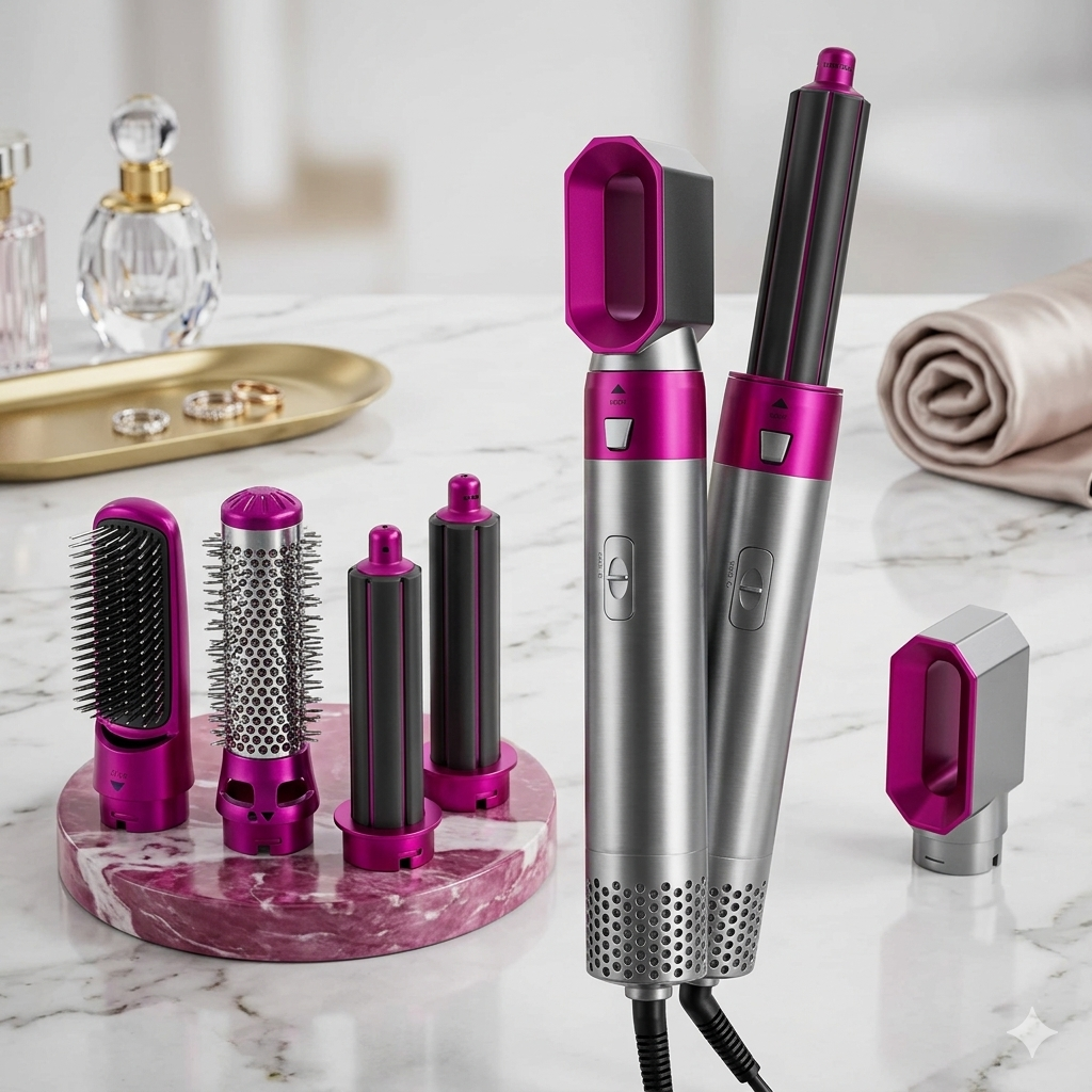 ZaalMaal 5-in-1 Hot Air Hair Dryer Brush & Volumizer