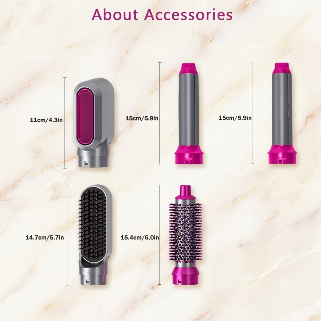 ZaalMaal 5-in-1 Hot Air Hair Dryer Brush & Volumizer