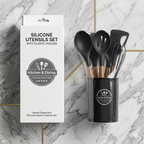 ZaalMaal 12-Piece Silicone Kitchen Utensil Set, Heat Resistant
