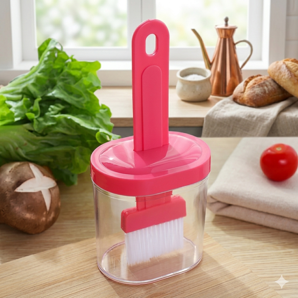 ZaalMaal Oil Dispenser Bottle with Silicone BBQ Brush