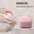 ZaalMaal Silicone Bath Brush with Soap Dispenser, Exfoliating